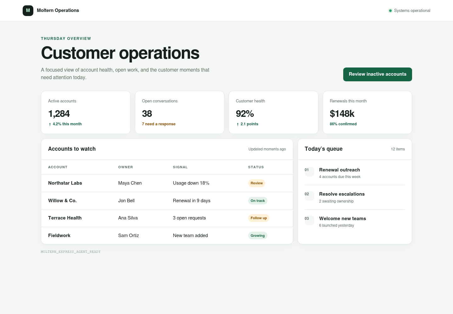 Real Express starter application