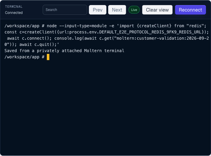 Reading the original saved Redis value after a runtime replacement