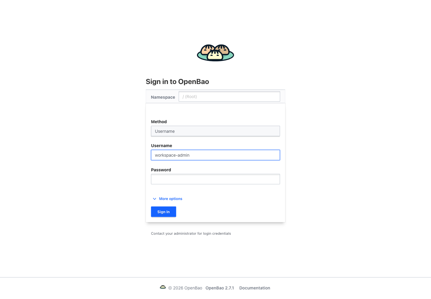 Native username sign-in after the administrator configures that method