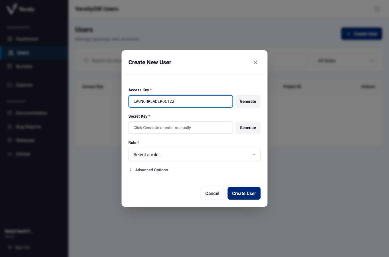 Creating a separate native client account before entering its secret